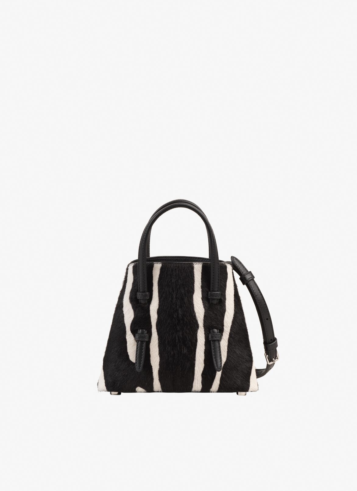 Mina 16 bag in calfskin ALAÏA WHITE/BLACK MINA 16 BAG IN CALFSKIN